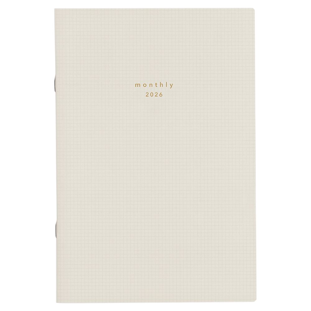 （まとめ買い）ダイゴー 手帳 2026年 isshoni. マンスリーダイアリー A5 ホワイト E8036 〔5冊セット〕 【北海道・沖縄・離島配送不可】