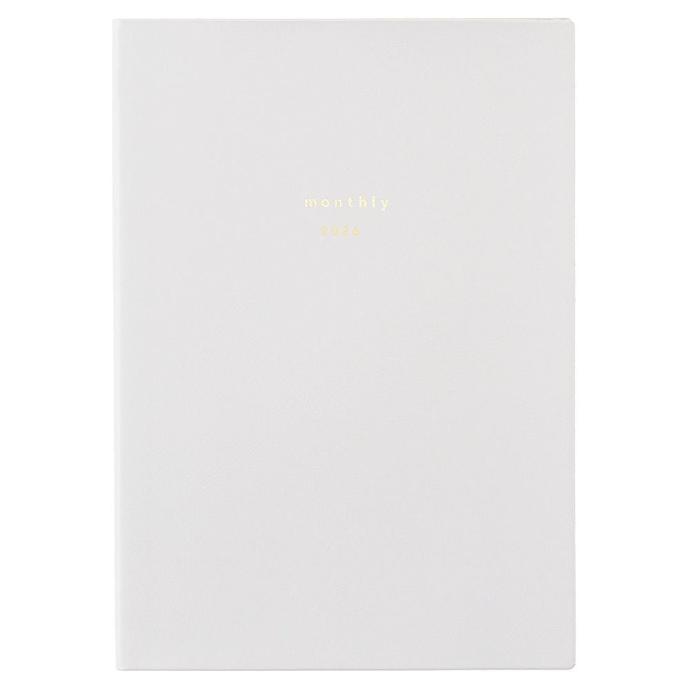 （まとめ買い）ダイゴー 手帳 2026年 isshoni. 仕事まとめ マンスリー B6 ホワイト E8745 〔3冊セット..