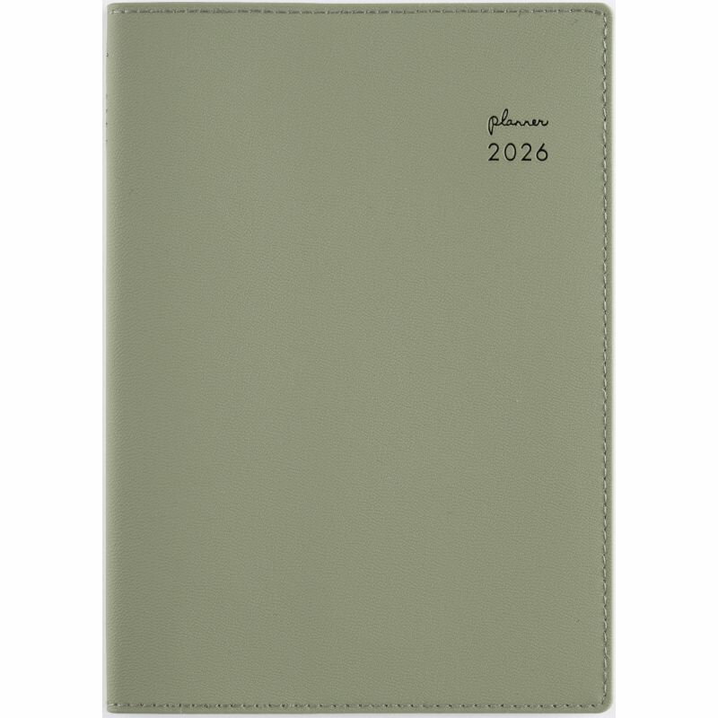 【メール便発送】高橋書店 2026年 手帳 No.364 リラクレール4 B6判 月間ブロック式 セージ