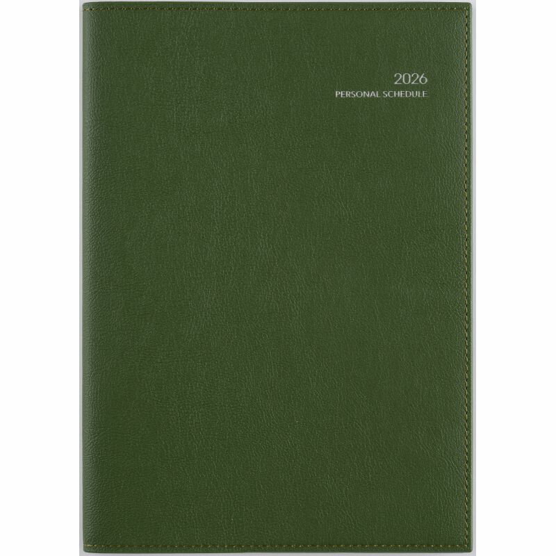 【メール便発送】高橋書店 2026年 手帳 No.503 ディアクレールラプロ3 A5判 月間ブロック式 グリーン