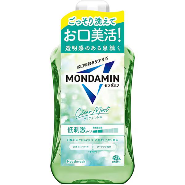 アース製薬 モンダミン マウスウォッシュ クリアミント 洗口液 口臭予防 1000ml 24...