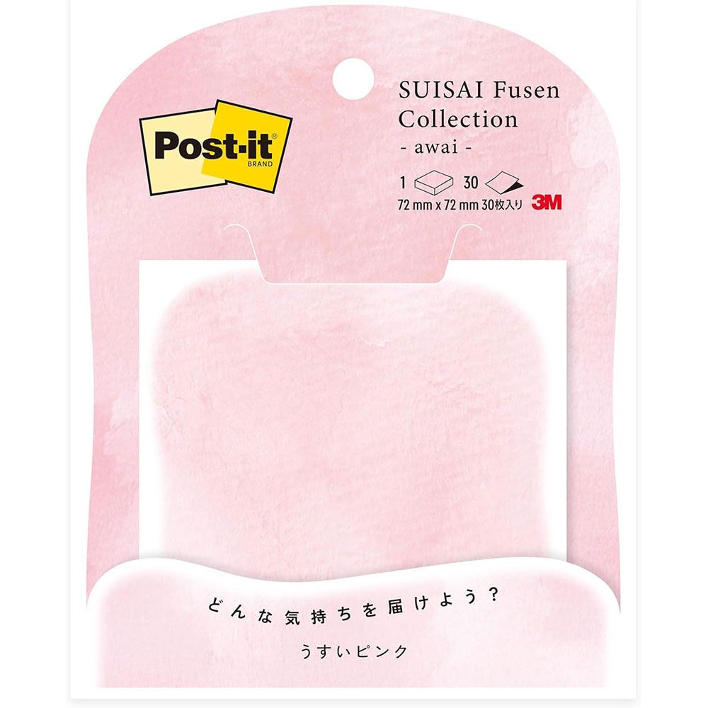 メール便発送商品（送料込み）※こちらの商品はメール便にて「ポスト投函」でのお届けになります。※代金引換はご利用いただけません。※お届け日時のご指定はできません。※宅配便送料別の商品と同梱の場合、宅配便の送料となります。※通常、出荷後1〜4日程度でのお届けとなります。※荷物問合せ番号よりお荷物の追跡が可能です。【商品説明】awai （ふんわりやさしいデザイン)長文の伝言メモやTODOリスト、情報整理、アイデア出しなどに便利。【特長】・書きやすさ・読みやすさを重視した、淡い色合い。・色覚特性のある方にも見分けやすい色の組み合わせです。【詳細】・タイプ：繰り返し貼ってはがせる、通常粘着タイプ・サイズ：72×72mm・入り数：30枚入り・生産国 ：アメリカ合衆国