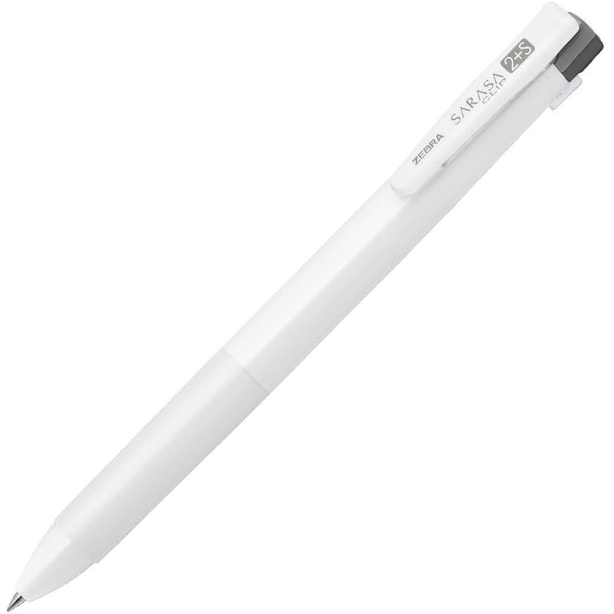 【メール便発送】ゼブラ 多機能ペン サラサクリップ 2＋S 0.5mm 白 SJ5-W