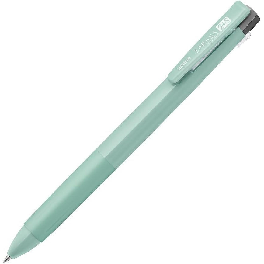 （まとめ買い）ゼブラ 多機能ペン サラサクリップ 2＋S 0.4mm モスグリーン SJS5-MOG 〔5本セット〕 【北海道・沖縄・離島配送不可】