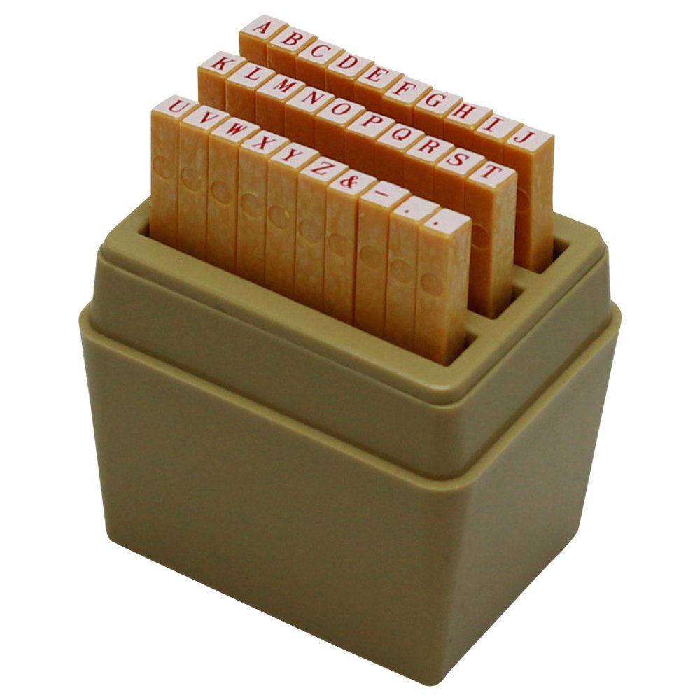 シヤチハタ 柄付ゴム印 アルファベットセット 6号 TEA-12【北海道・沖縄・離島配送不可】