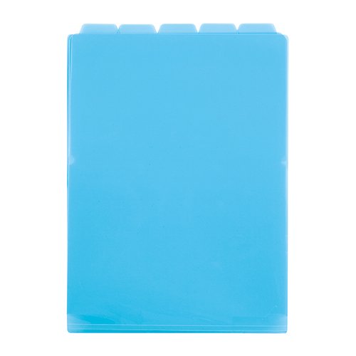 （まとめ買い）セキセイ アフティフ 5インデックスフォルダー A4 タテ ブルー ACT-915-10 〔5冊セット..