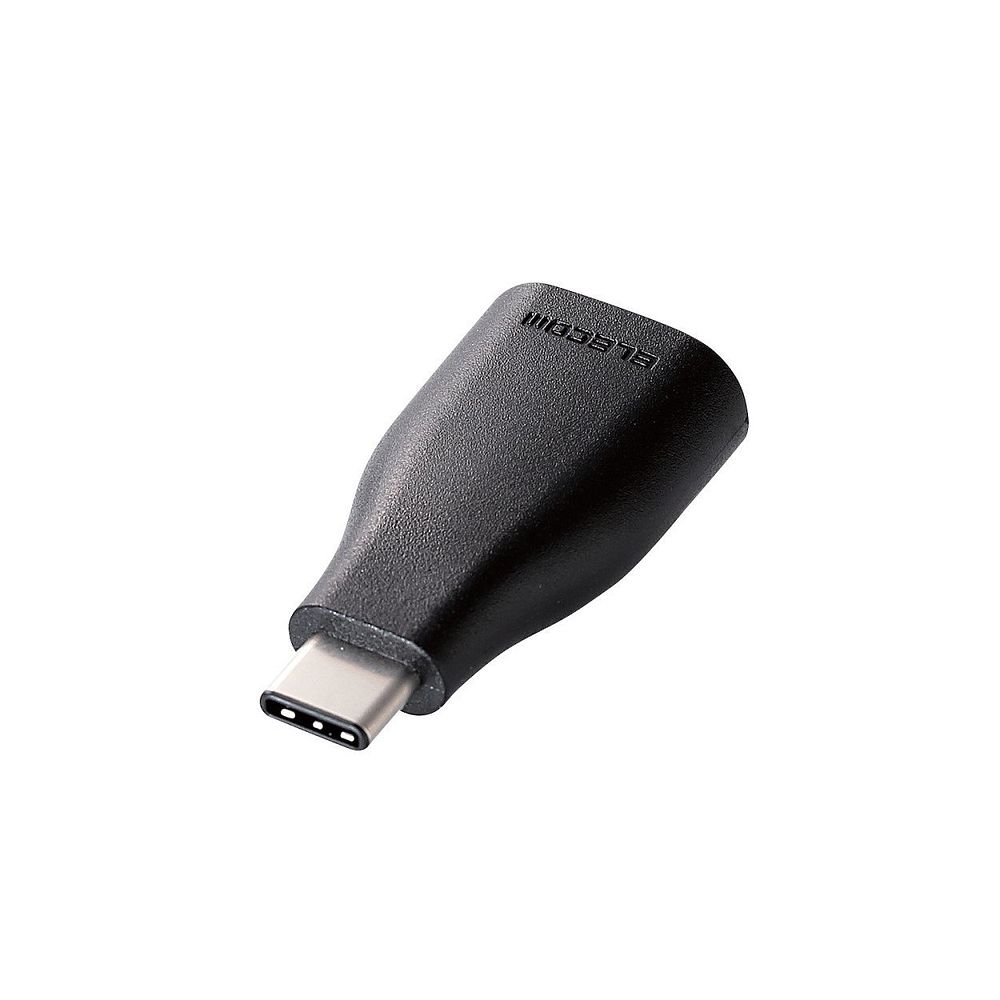 【メール便発送】エレコム USB3.1変換アダプタ typeC-A メス ブラック TB-AFCMADBK【代引不可】