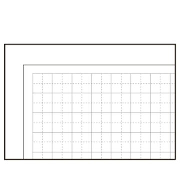 （まとめ買い）マルアイ マス目模造紙 10m巻 白 マ-10 〔×4〕