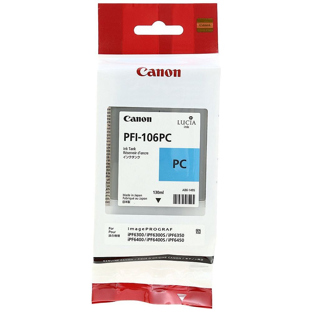 Genuine Products - （まとめ買い）キヤノン 純正 大判プリンタインクカートリッジ フォトシアン PFI-106PC 〔3個セット〕【北海道・沖縄・離島配送不可】