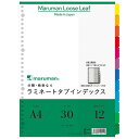 （まとめ買い）マルマン ラミネートタブインデックス A4 12山 LT4012 〔×5〕【北海道・沖縄・離島配送不可】