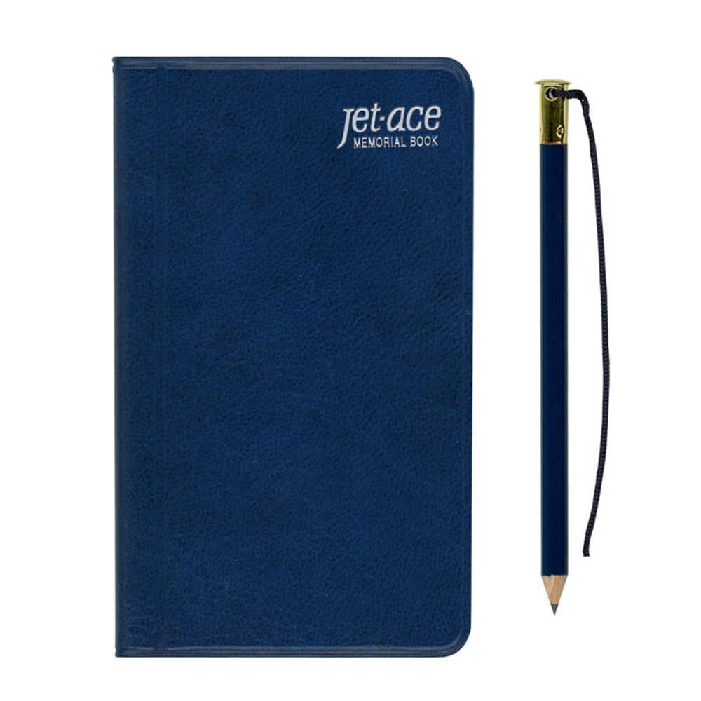 （まとめ買い）ダイゴー 手帳 ジェットエース 鉛筆付 紺 A1146 〔5冊セット〕【北海道・沖縄・離島配送..
