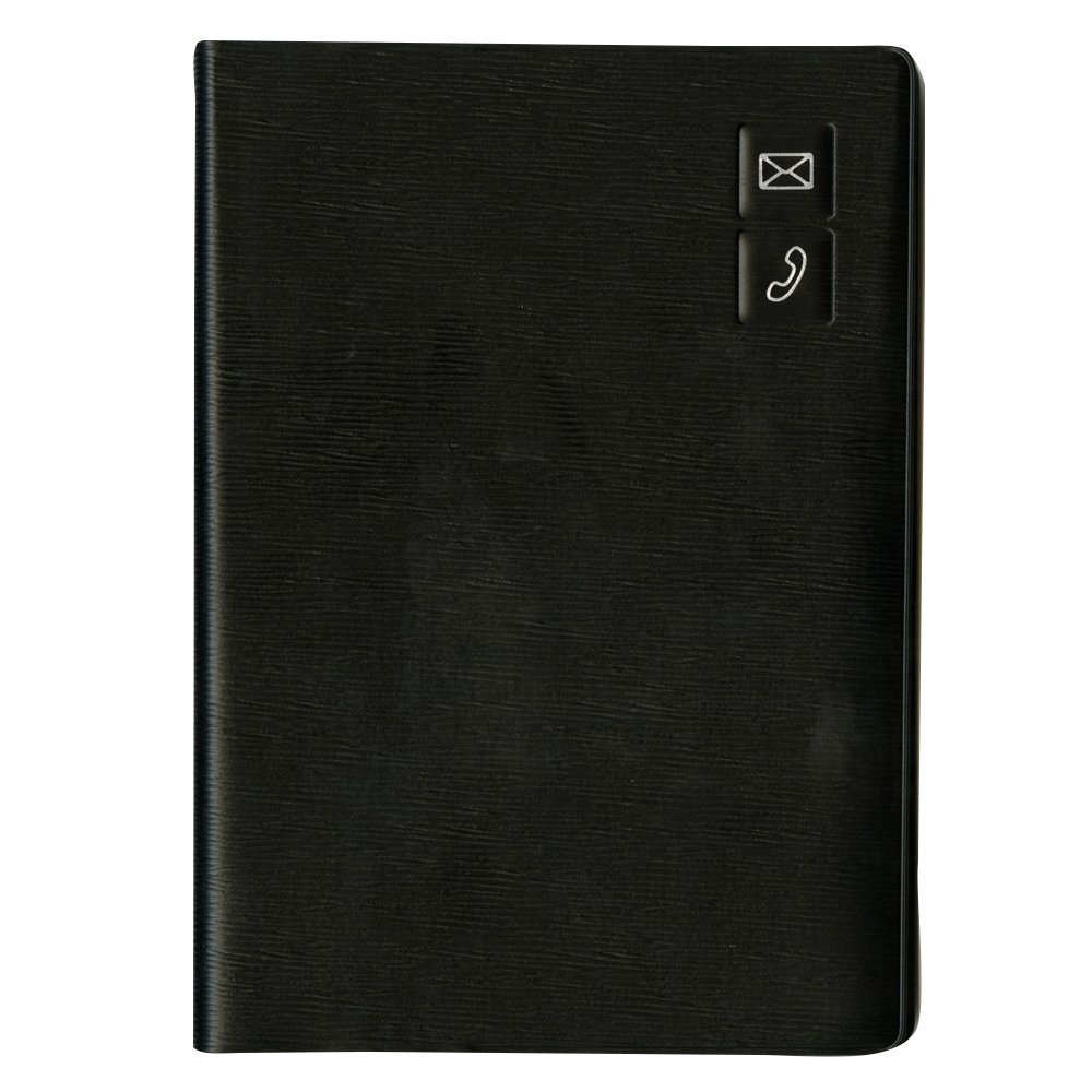 （まとめ買い）ダイゴー 大きく書ける住所録 B6 ブラック H8077 〔2冊セット〕【北海道・沖縄・離島配送不可】