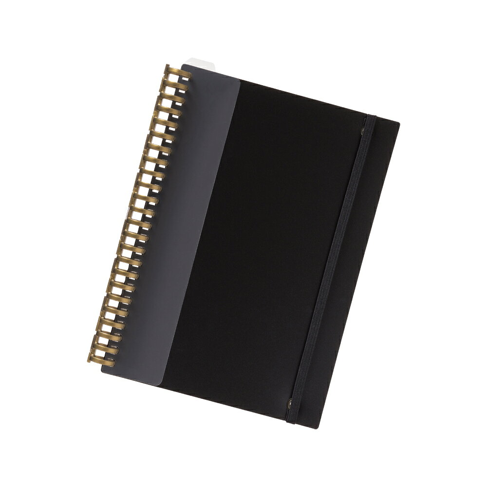 【メール便発送】リヒトラブ カスタマイズ ツイストノート とじ具 A5 100枚用 24穴 ゴールド N-1778-2 【代引不可】のサムネイル