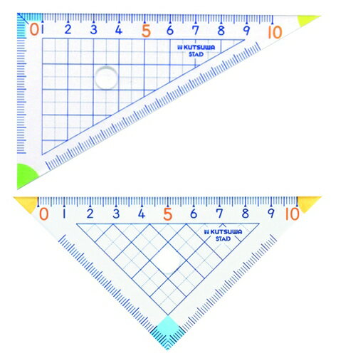 【メール便発送】クツワ STAD 算数三角定規 HA12A 【代引不可】 2