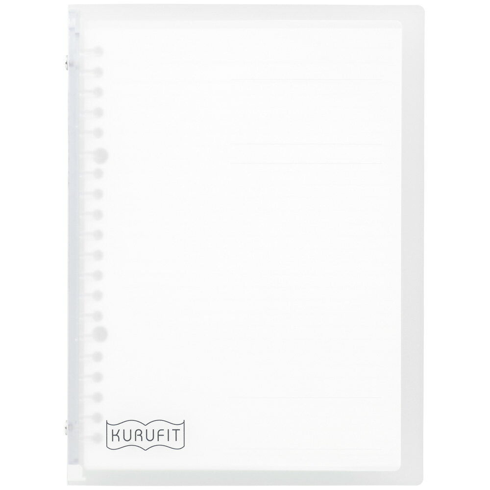 【メール便発送】マルマン ファイルノート クルフィット プラスチックバインダー A5 クリア F091-98 〔1冊〕