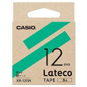 【メール便発送】カシオ ラテコ詰め替え用テープ 12mm 黒文字/緑テープ XB-12GN 【代引不可】(2)