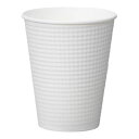(まとめ買い)サンナップ エンボスカップ 紙コップ 断熱 ホワイト 340ml 25個入 C3425E 〔×5〕【北海道・沖縄・離島配送不可】
