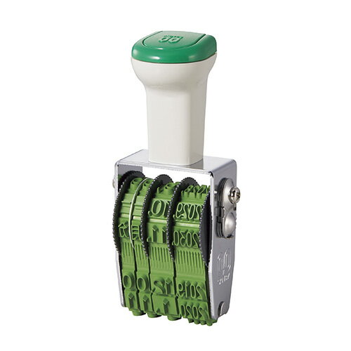 （まとめ買い）サンビー テクノタッチ回転印 本西暦日付 ゴシック体 3号 4連 TK-CR03 〔3個セット〕【北海道・沖縄・離島配送不可】