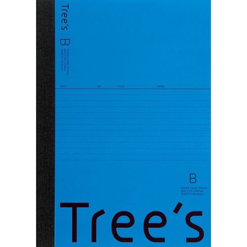 （まとめ買い）キョクトウ ノート Tree's セミB5 B罫 6mm横罫 30枚 ネイビー UTR3BNB 〔10冊セット〕【..