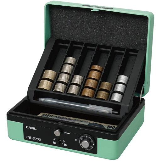 (まとめ買い)カール事務器 キャッシュボックス 手提げ金庫 簡易レジ A6サイズ ライトグリーン CB-8250-U 〔3個セット〕 【北海道・沖縄・離島配送不可】 (まとめ買い)カール事務器 キャッシュボックス 手提げ金庫 簡易レジ A6サイズ ライトグリーン CB-8250-U 〔3個セット〕 【北海道・沖縄・離島配送不可】