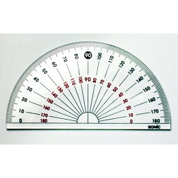 （まとめ買い）ソニック 分度器 9cm 学納タイプ SN-388 〔30個セット〕【北海道・沖縄・離島配送不可】