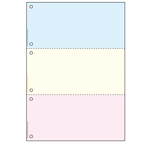 【メール便発送】ヒサゴ マルチプリンタ帳票 撥水紙 A4 カラー 3面 6穴 50枚 BPW2013