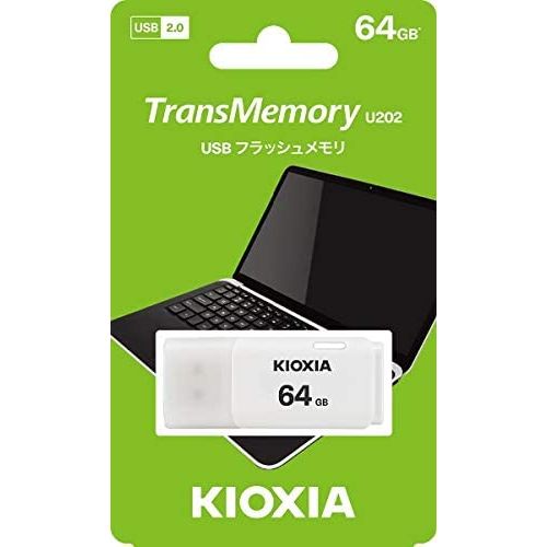 【メール便発送】KIOXIA キオクシア USBフラシュメモリーUSB2.0対応 64GB 日本製 KUC-2A064GW