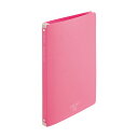 (まとめ買い)リヒトラブ CUBE FIZZ ホルダーファイル ワイヤ式 A4 ホルダー5枚付 ピンク N-6400-12 〔3冊セット〕 【北海道・沖縄・離島配送不可】