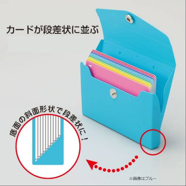 （まとめ買い）リヒトラブ CUBE FIZZ カードケース カード20枚仕様 ネイビー A-6003-11 〔10個セット〕 【北海道・沖縄・離島配送不可】