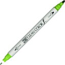 (まとめ買い)呉竹 ツインマーカー ZIG クリーンカラーf 水性 ライトグリーン TCS-6000T-041 〔10本セット〕 【北海道・沖縄・離島配送不可】