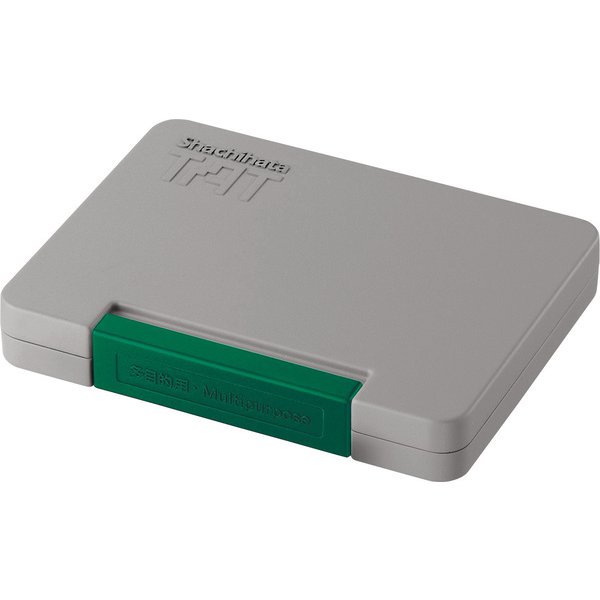 （まとめ買い）シヤチハタ TAT(タート) 強着スタンプ台 多目的用 大形 油性 インキ色緑 ATGA-3-G 〔3個..