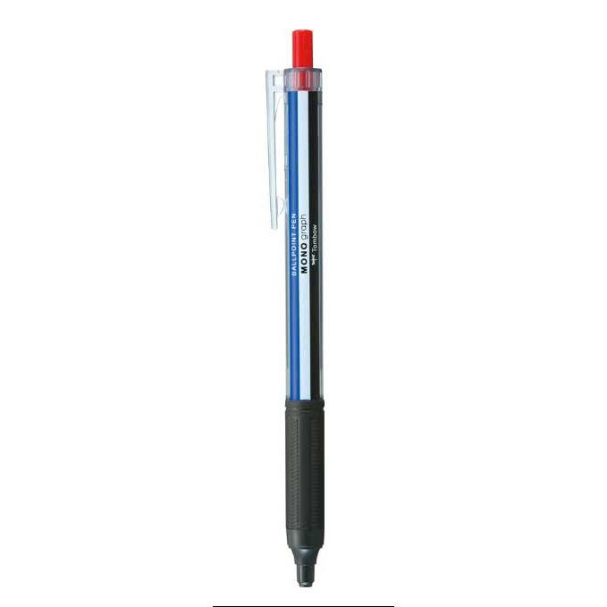 （まとめ買い）トンボ鉛筆 油性ボールペン モノグラフライト 0.5mm モノカラー インク色赤 BC-MGLE01R25 〔10本セット〕 【北海道・沖縄・離島配送不可】