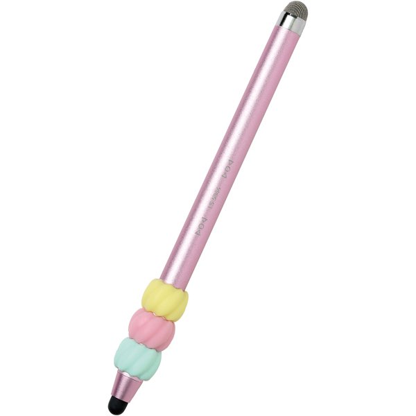 【メール便発送】ソニック ニコトップタッチペン グリップ付 シフトプラス キャンディカラー ピンク LS-5866-Pのサムネイル