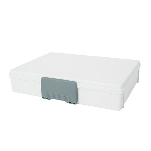 （まとめ買い）カール事務器 保管ボックス プラスチック製 A4 ホワイト HBP-200-W 〔3個セット〕 【北海道・沖縄・離島配送不可】