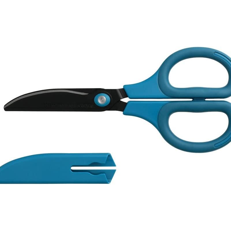 【メール便発送】ナカバヤシ はさみ サクットカット ヒキギリ フッ素コート ブルー NH-HF175B