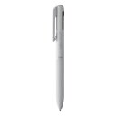 (まとめ買い)ぺんてる 多機能ペン カルム 2色(黒・赤)ボールペン0.7mm+シャープ0.5mm グレイッシュホワイト BXAW375W 〔5本セット〕 【北海道・沖縄・離島配送不可】