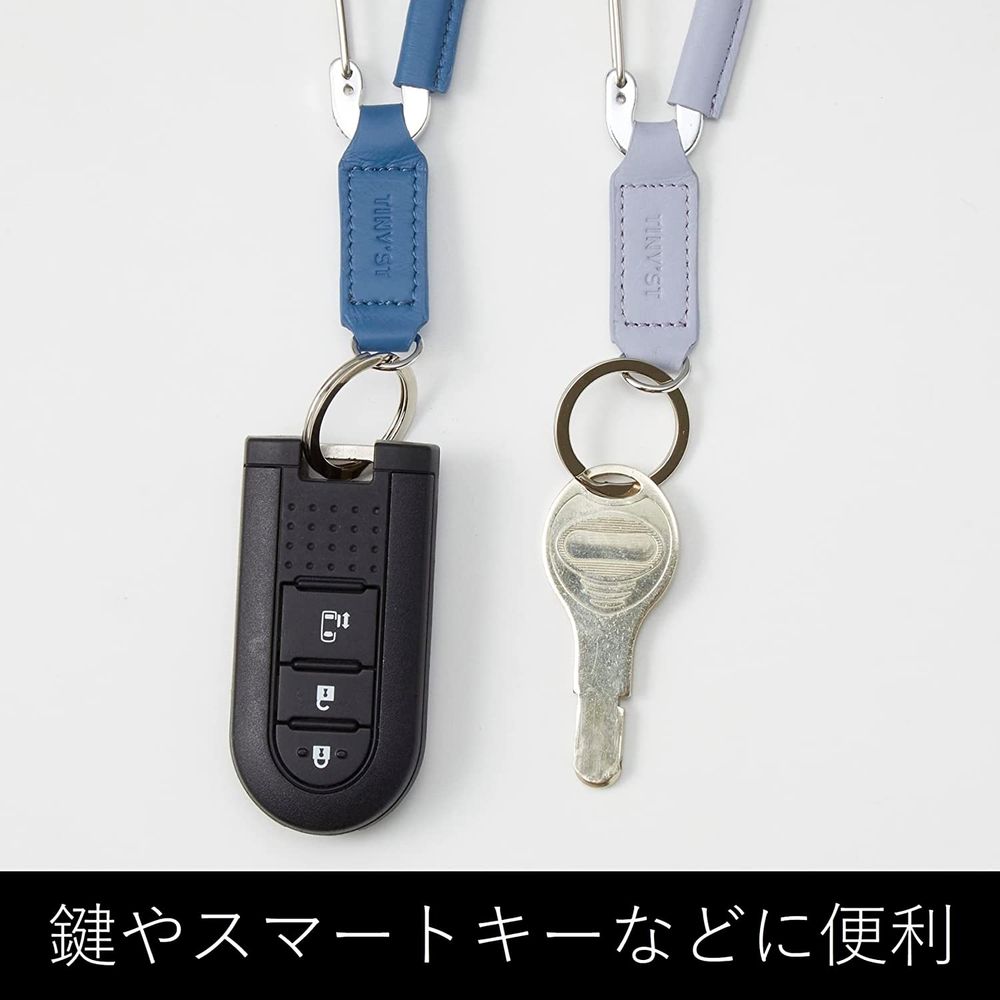 【メール便発送】レイメイ藤井 タイニスト カラビナ付キーホルダー ダークブラウン NK1079E