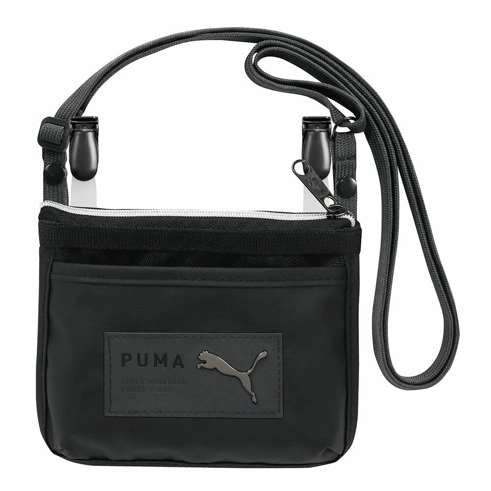 クツワ PUMA メタルキャットポケットポーチ ブラック PM386BK 