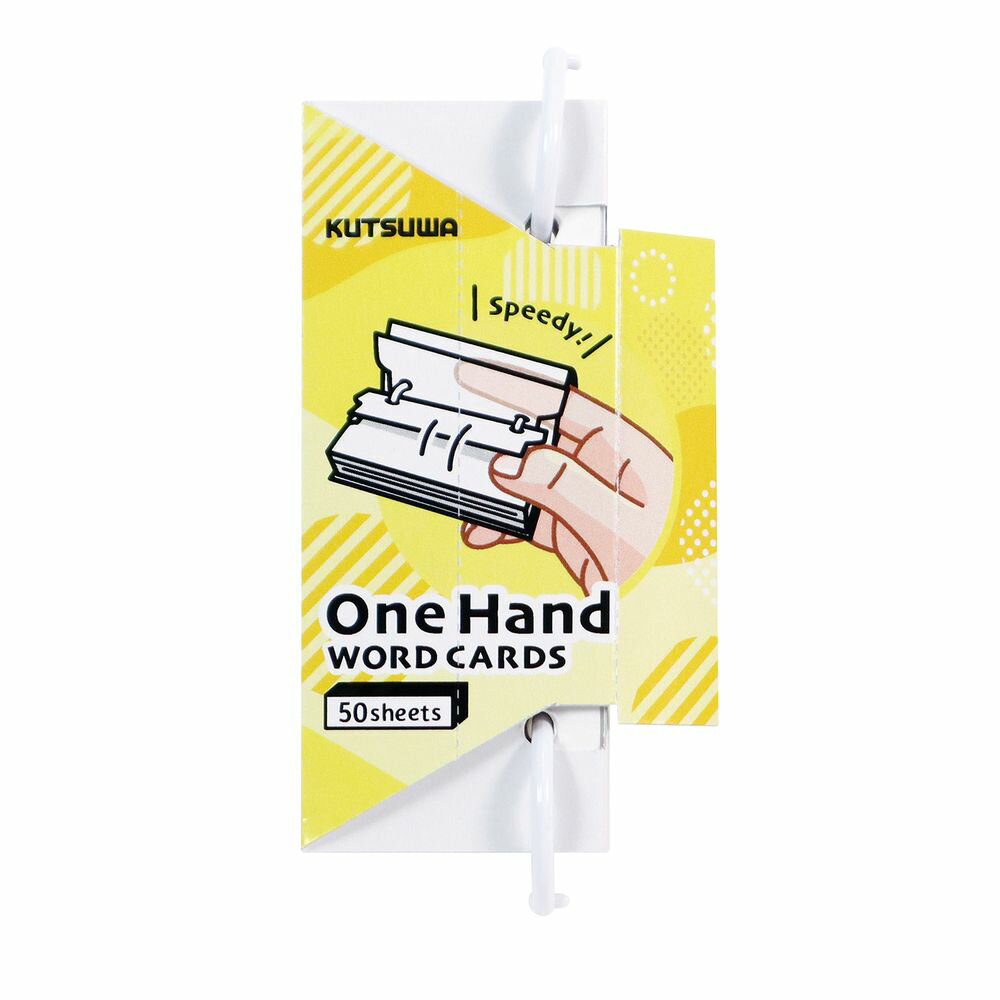 （まとめ買い）クツワ STAD ワンハンド単語カード 大 イエロー SC233YE 〔10個セット〕 【北海道・沖縄・離島配送不可】