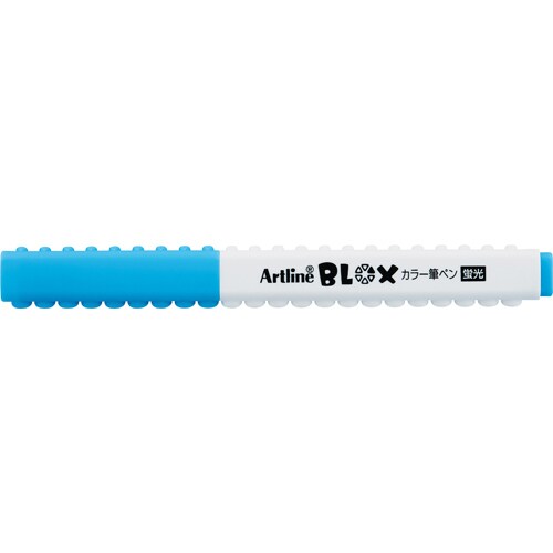 【メール便発送】シヤチハタ BLOX カラー筆ペン 蛍光 ブルー KTX-FF-B