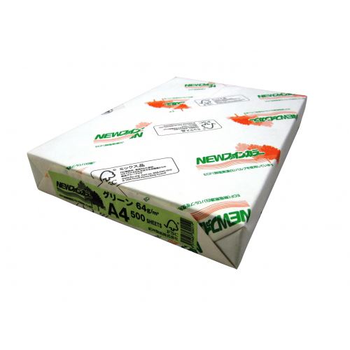 文運堂 NEWファインカラー A4判 500枚入 NEWファインカラーA4グリーン 00072942【北海道・沖縄・離島配送不可】