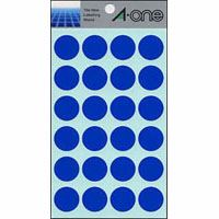 【メール便発送】エーワン カラーラベル20mm丸 青 07042 00033463【代引不可】