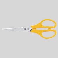 【メール便発送】クラウン はさみ イエロー 刃渡64mm CR-HS160-Y 00004003