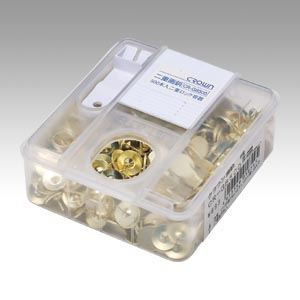 クラウン 二重画鋲 500本 CR-GB500-BRS 00004323【北海道・沖縄・離島配送不可】