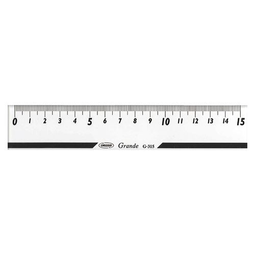 【メール便発送】共栄プラスチック グランデ直線定規 15センチ目盛 G-315 00006406【代引不可】