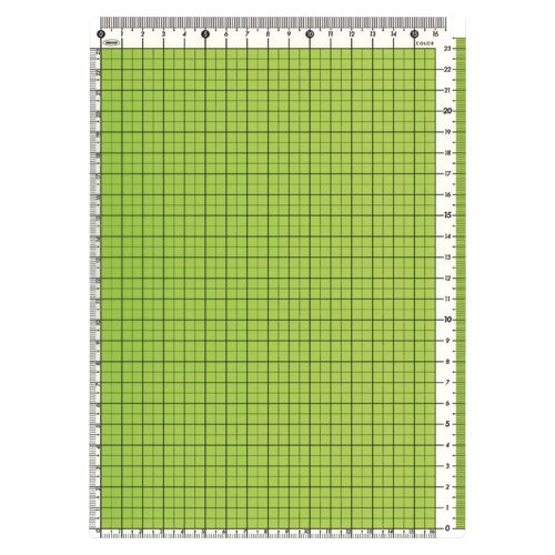 【メール便発送】共栄プラスチック カラー方眼下敷きB5判 グリーン CPK-B5-G 00025005【代引不可】