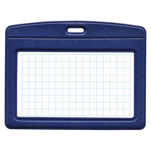 【メール便発送】オープン工業 名札用ケースレザー調名刺サイズ1枚入 青 NB-360C-BU 00005695