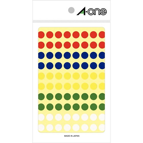 【メール便発送】 エーワン カラーラベル9mm丸〔アソート〕 07014 00787909 【代引不可】