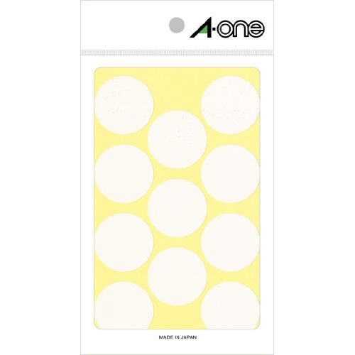 【メール便発送】 エーワン カラーラベル30mm丸 白 07240 00787955 【代引不可】