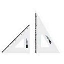 内田洋行 三角定規 30cmX2mm 目盛り付き 1-809-3002 00958383【北海道・沖縄・離島配送不可】